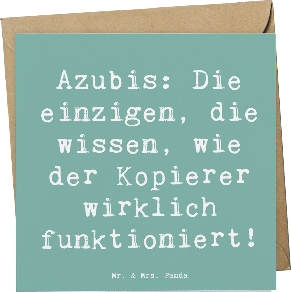 Mr. & Mrs. Panda doppelkarte Spruch Auszubildende Kopierer Produktbild 