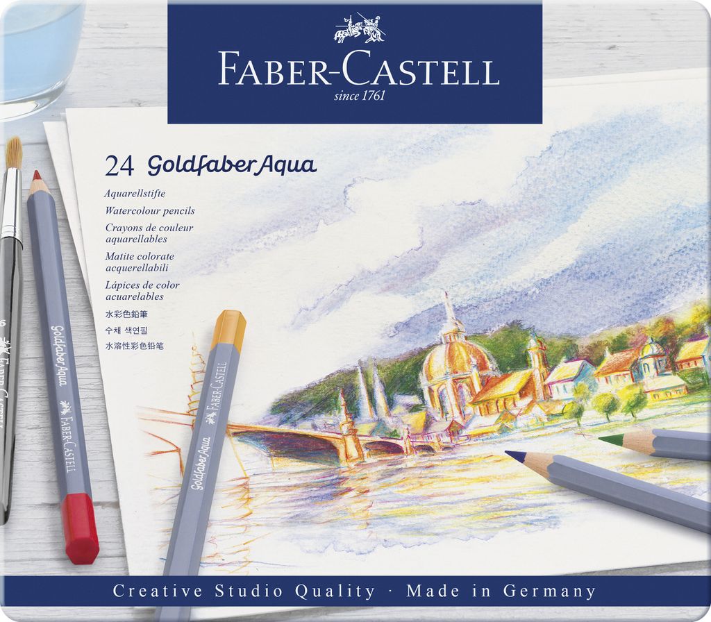 FABER-CASTELL Aqua.stift Goldfaber Aqua 24-Etui métal Image du produit 