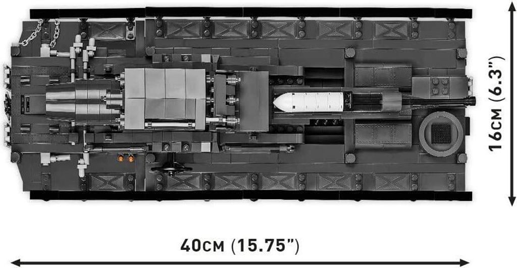 COBI 2560 II WW 60 cm Karl-Gerat 040 "Ziu", 1:28, 1574 k, 5 Obrázek produktu 9