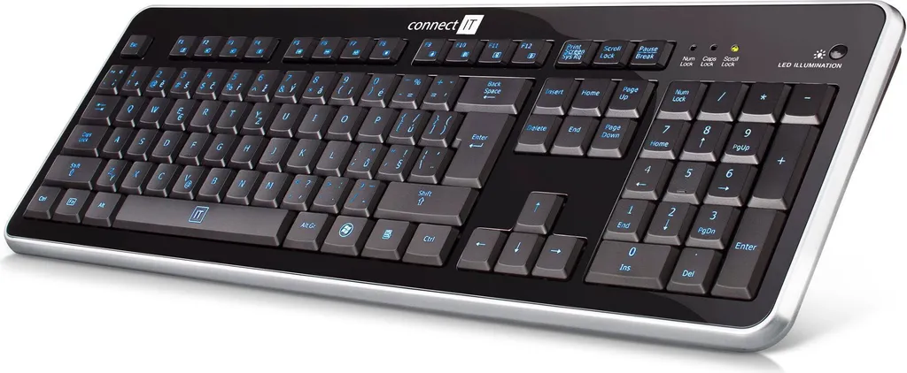 CONNECT IT Premium CI-45 Clavier Filaire CZ/SK Noir avec Touches Silencieuses