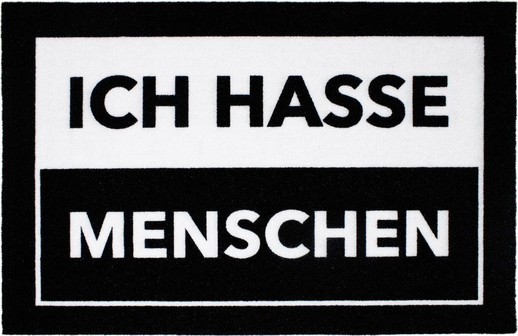 Ich hasse Menschen Fußmatte