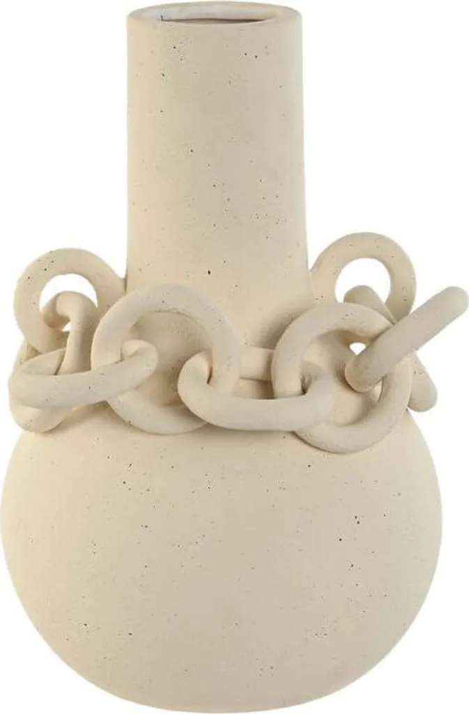 Vase design en céramique blanche moderne pour décoration d'intérieur