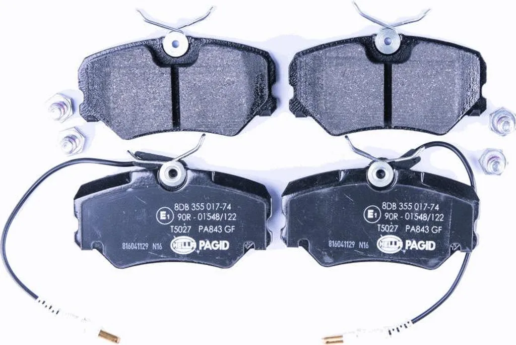 Plaquettes de frein HELLA avec témoin d'usure 19,4 mm pour Peugeot 405