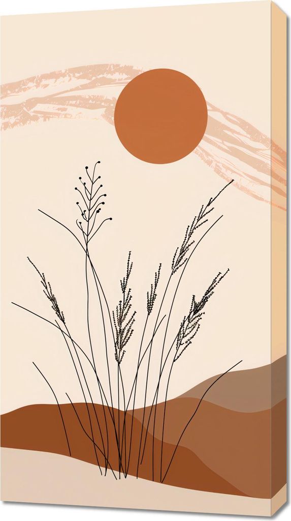 Bild 50x90cm Goldene Halme