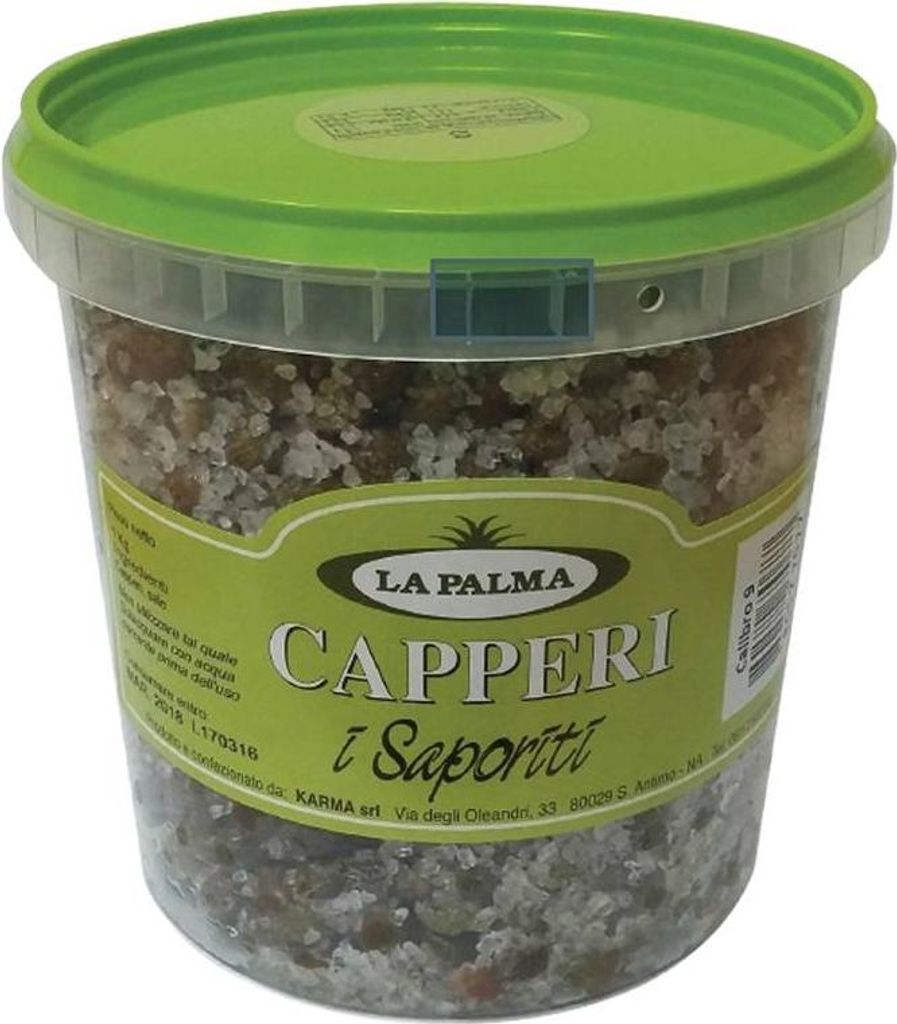 La Palma Capperi 1 kg włoskich kaparów w soli, wiaderko Zdjęcie produktu 
