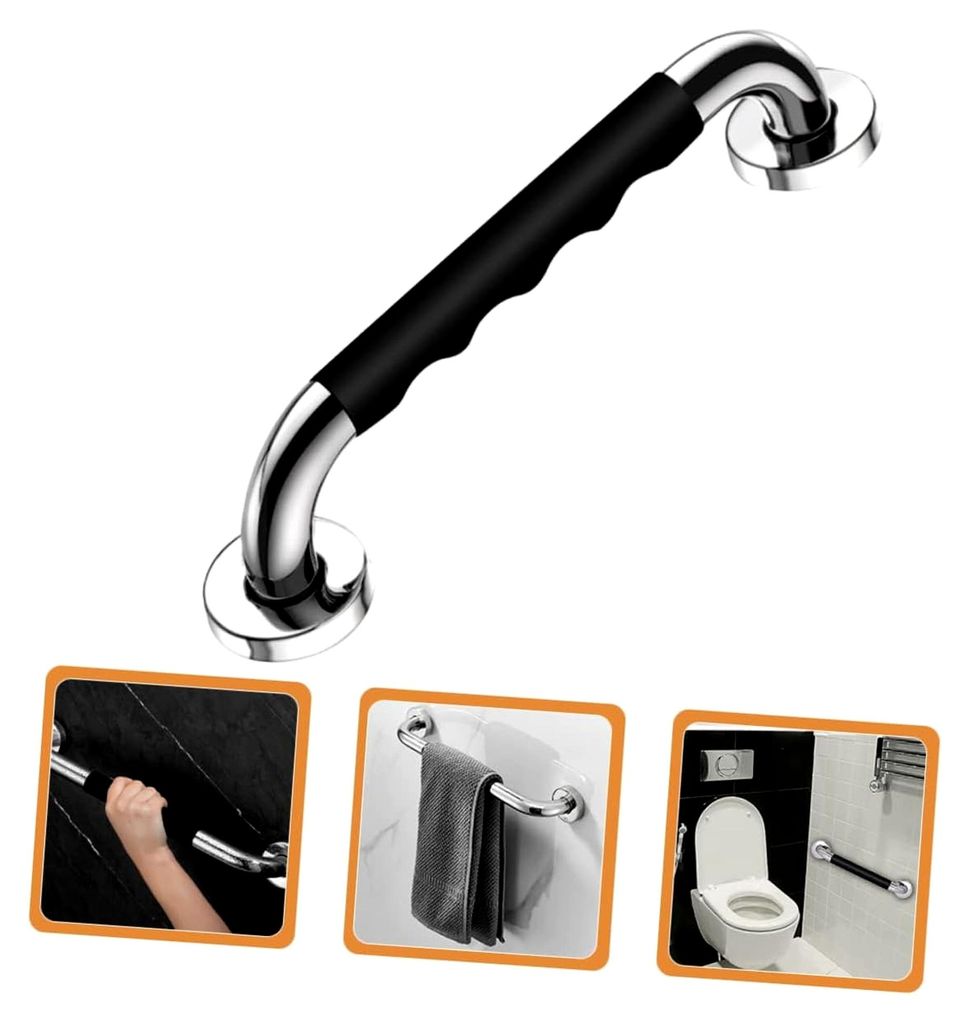 Badewanne und rutschfeste Haltegriffe für Senioren im Badezimmer und WC, einfacher Einbau, langlebig und elegant