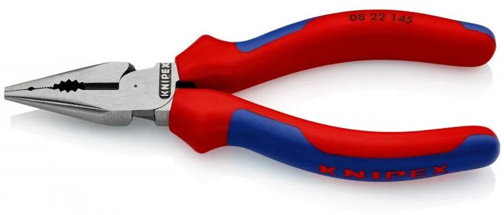 Pince universelle KNIPEX 145 mm avec becs pointus et coupe-fil intégré