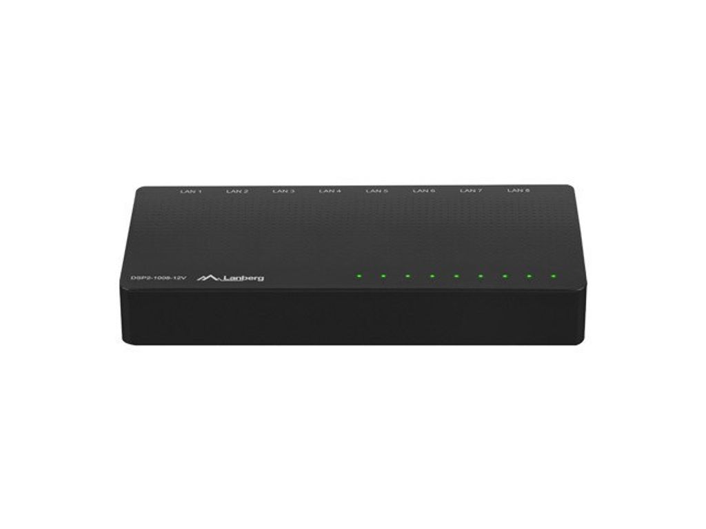 Lanberg Switch 8X 1GB/S Gigabit Ethernet Desktop 12V