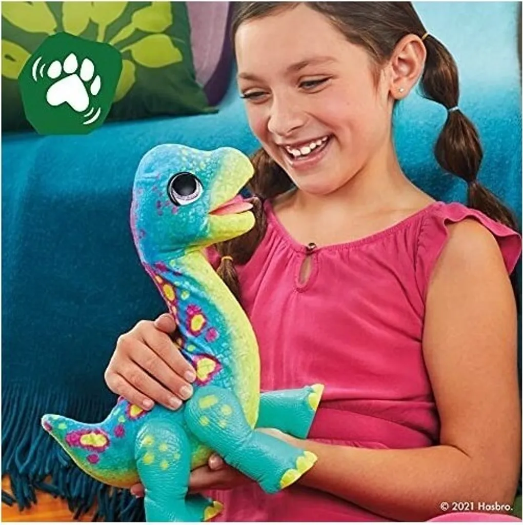 Peluche Interactive Dinosaure Snackin' Sam le Bronto furReal Hasbro - 5
