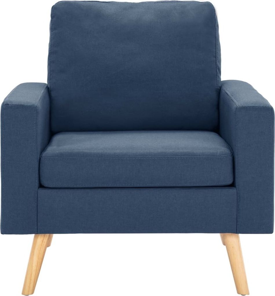 "Winterschlussverkauf "Einzelsessel moderne - CLORIS - Loungesessel - Blau Stoff - 77 x 71 x 80 cm - DEMöbel7281738