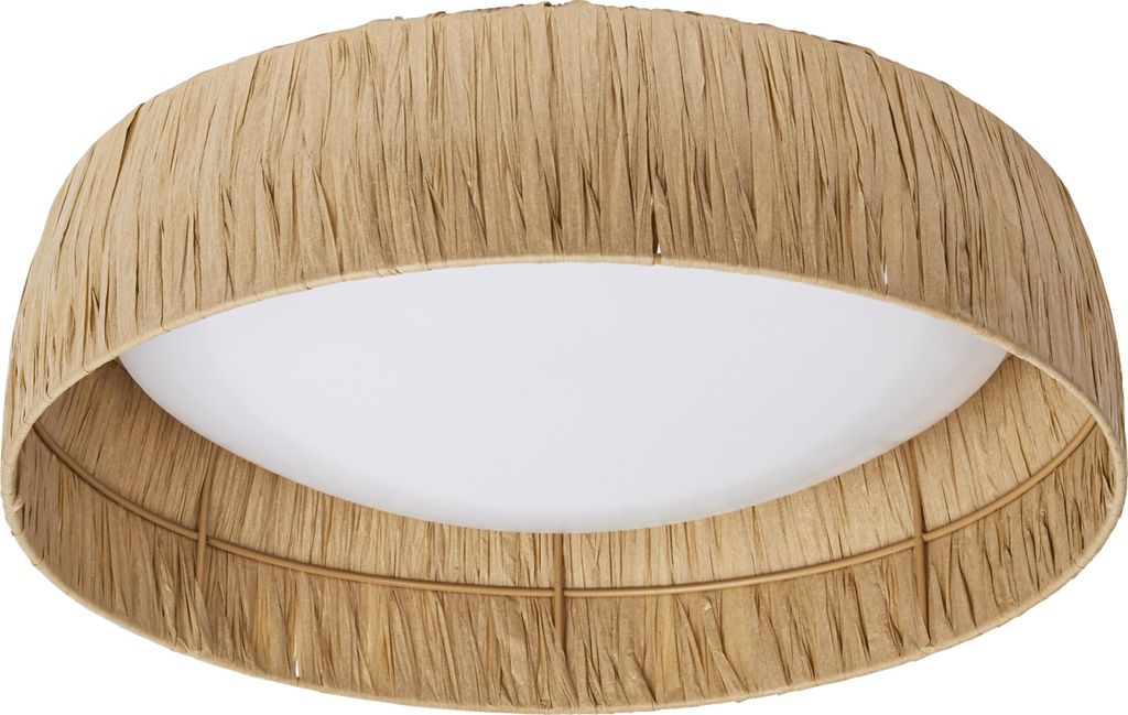 OSRAM Decor dekorative Deckenleuchte mit Bambusschirm, 400mm, 18W, 750lm, 3000K, 830 warmweiß, IP20, braun, LED nicht austauschbar