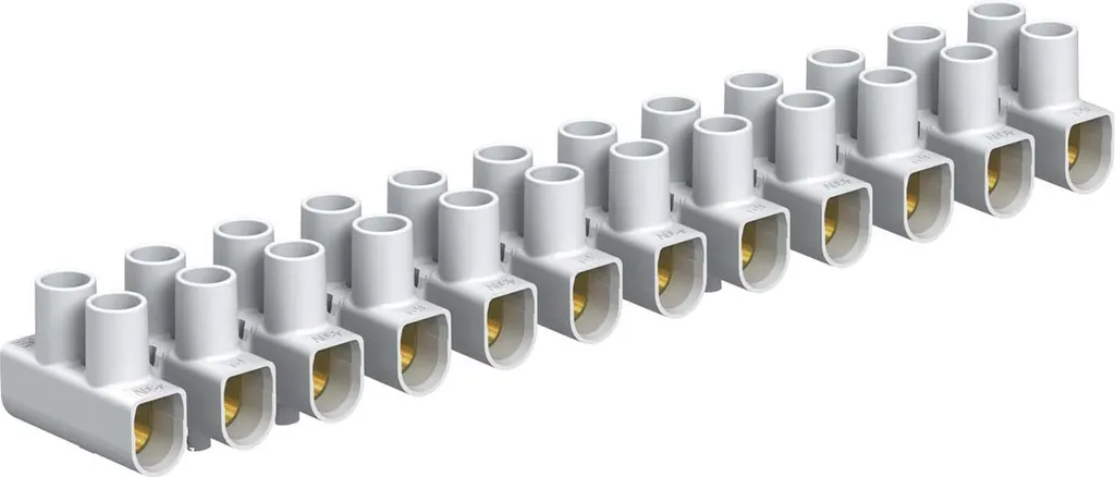 Borne de connexion à vis 6mm² blanche OBO Bettermann 74/CE lot de 10pcs