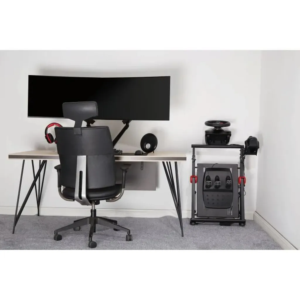 Support Volant Simulation Racing OPLITE GT PRO V2 Noir pour Cockpit - 4