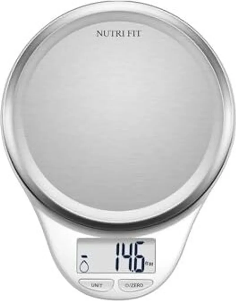 Bilancia da Cucina NUTRI FIT Acciaio Inox 5kg - Precisione 1g per Veri Chef