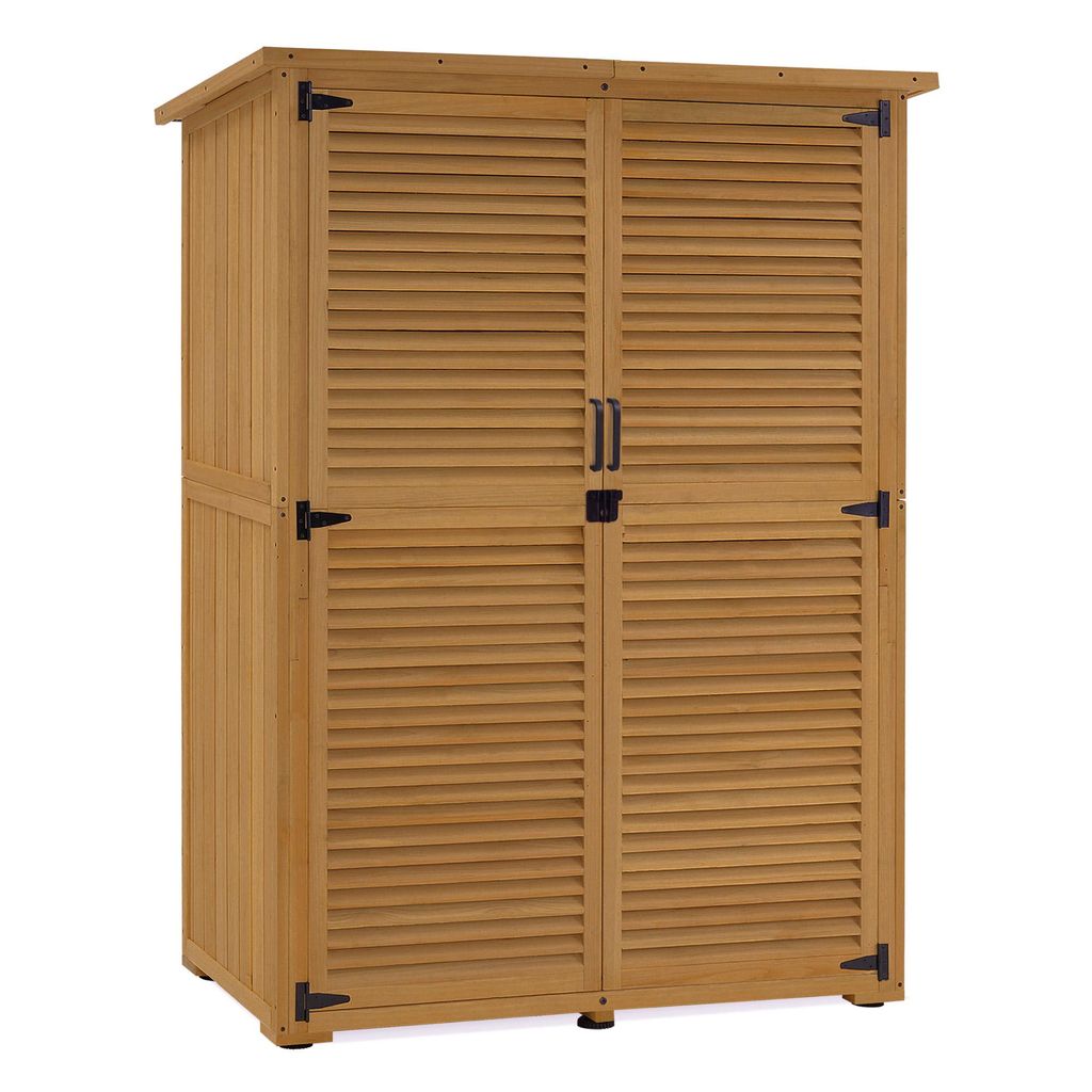 M MCombo Gartenschrank Gartenhaus Holz Wetterfest, Outdoor Produktbild 