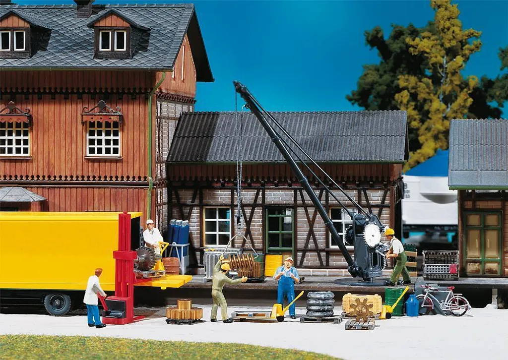 Maquette de grue ferroviaire Faller 222176 Époque I pour décors de gare