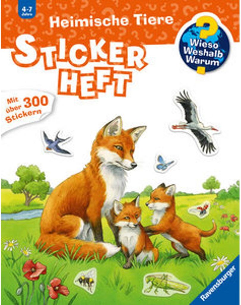 Wieso? Weshalb? Warum? Stickerheft: Heimische Tiere Produktbild 