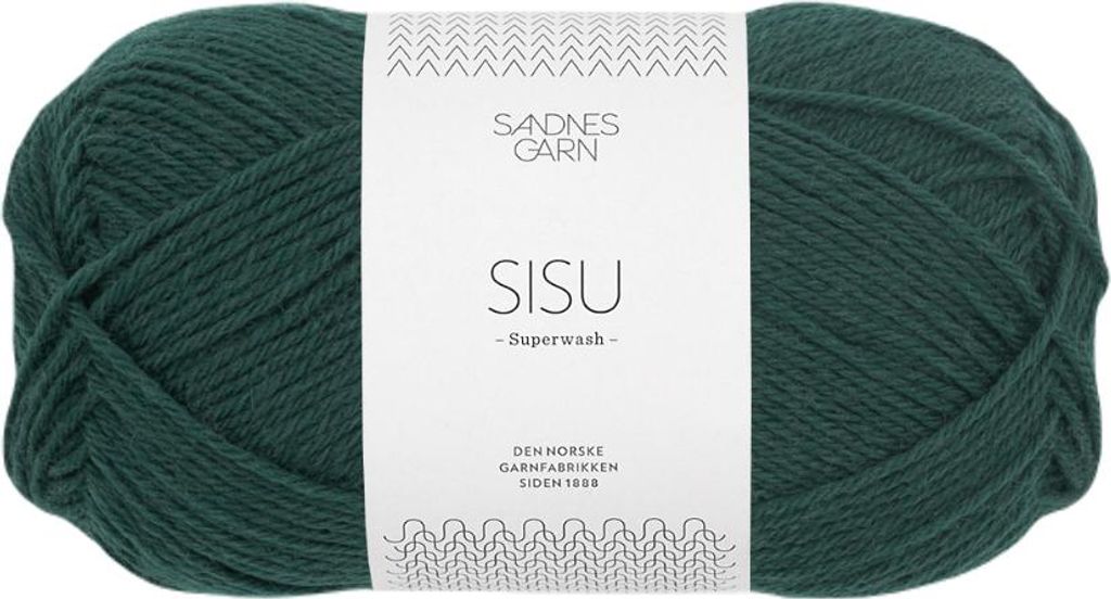 Sandnes Sisu 50g - Norweger Wolle 7281 dyp petrol