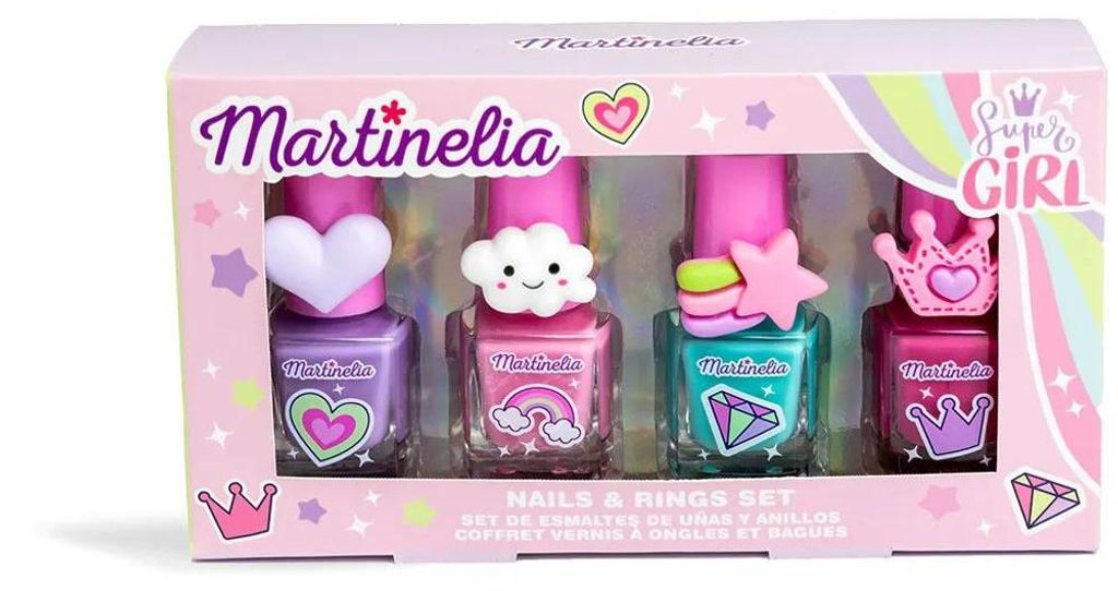 Martinelia | Set di smalti e anelli per bambini - Colorati Immagine del prodotto 