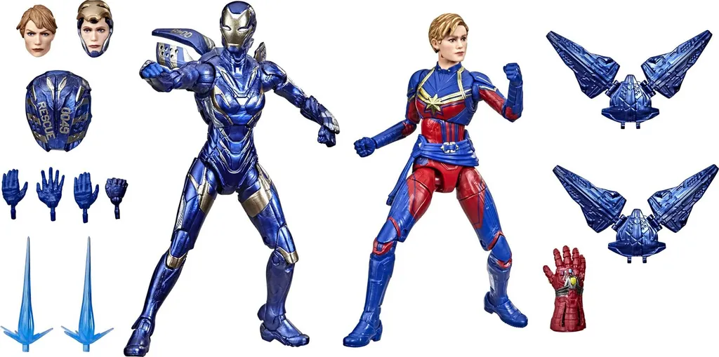 Hasbro Marvel Avengers Endgame Pack Duo Captain Marvel et Rescue 15cm - 5