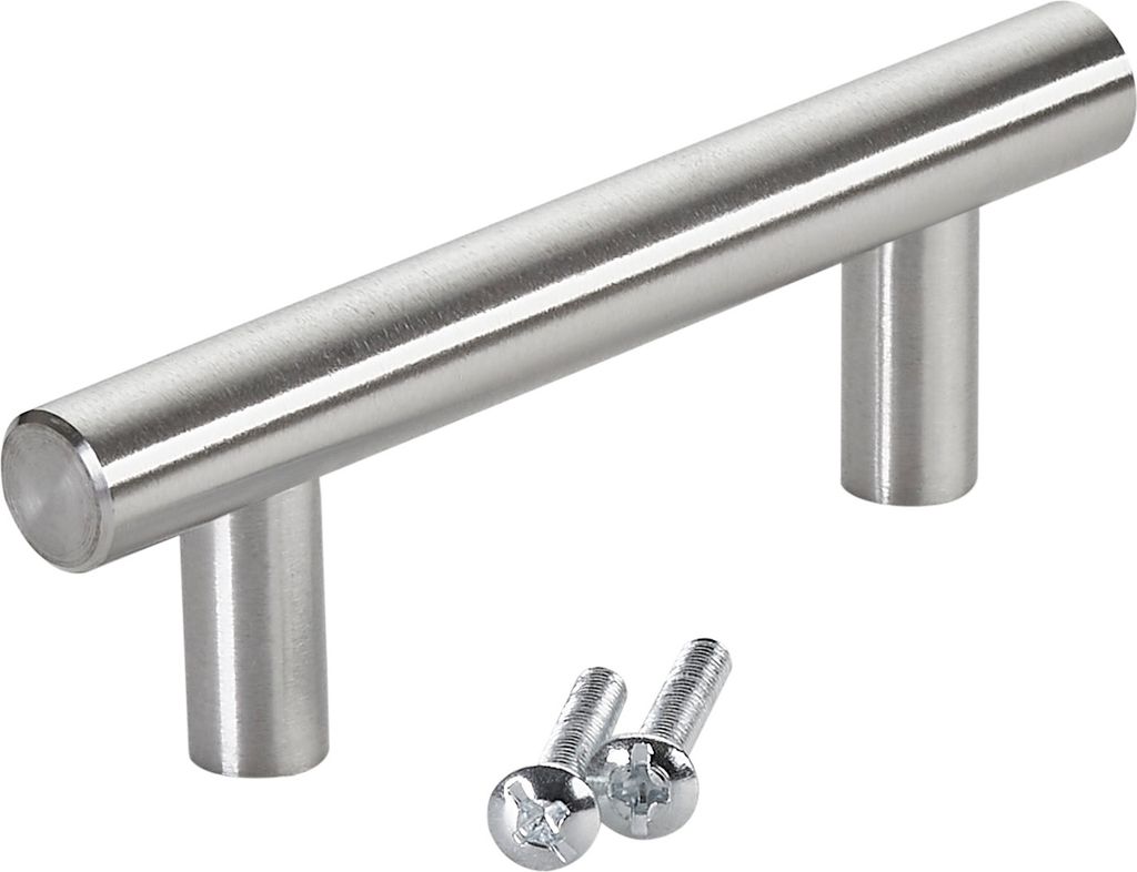 Möbelgriff G17 Ø12mm BA 64mm Edelstahl gebürstet Produktbild 