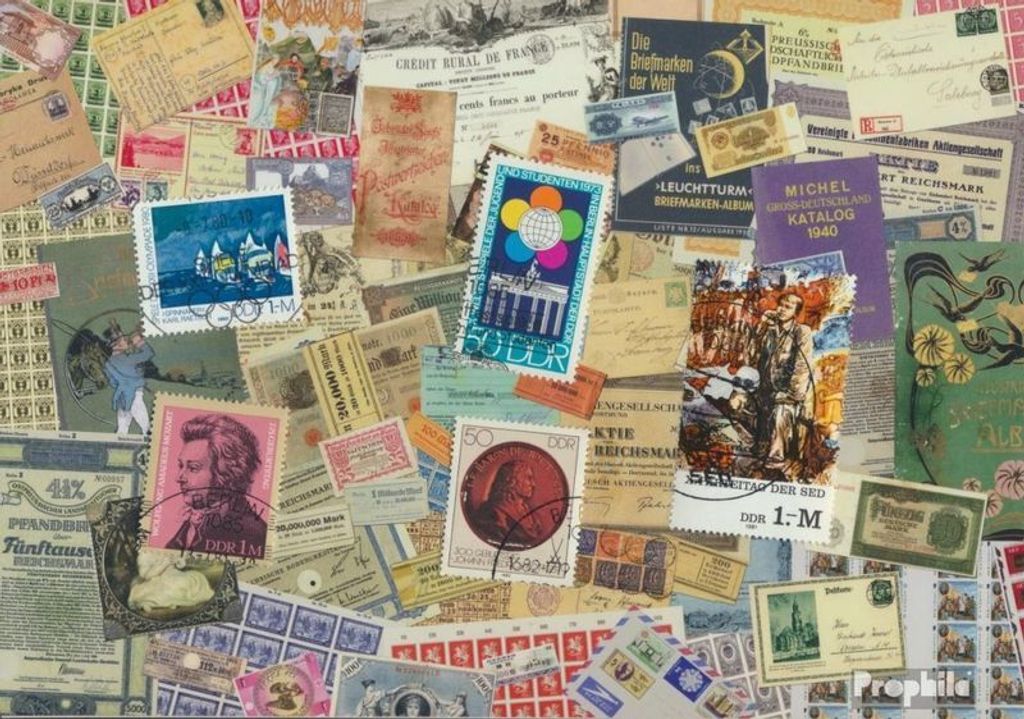 Briefmarken DDR 5 verschiedene Marken Produktbild 