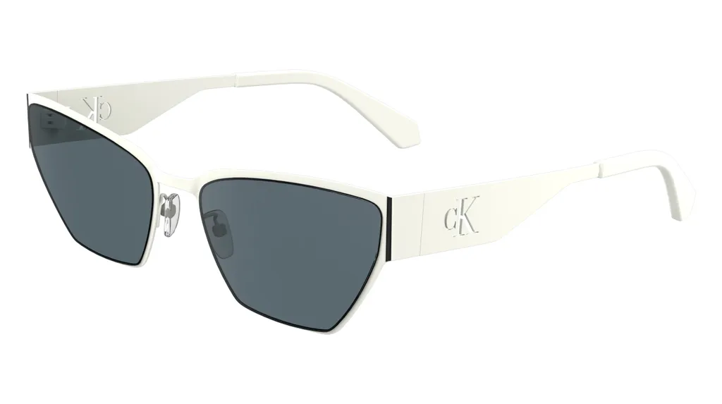 Lunettes de soleil Calvin Klein Jeans CKJ24207S 100 Ivoire 58mm Femme