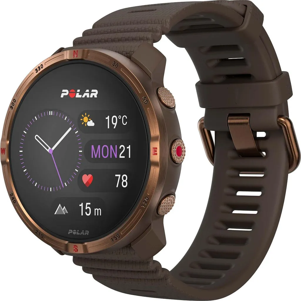 Montre connectée Polar GRIT X2 marron GPS multisport pour l'aventure