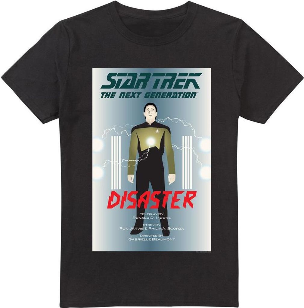 Star Trek - "The Next Generation Season 5 Episode 5" T-Shirt für Herren TV5354 (XL) (Schwarz)