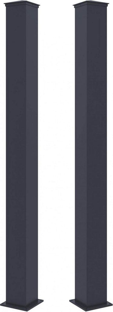 Säule G21 für Tor und Pforte 15x190 cm mit Fuß, anthrazit, Produktbild 