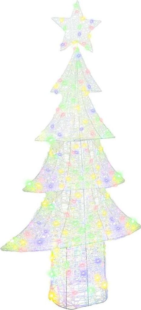 Weihnachtsbaum mit 240 LEDs Mehrfarbig 180 cm Acryl