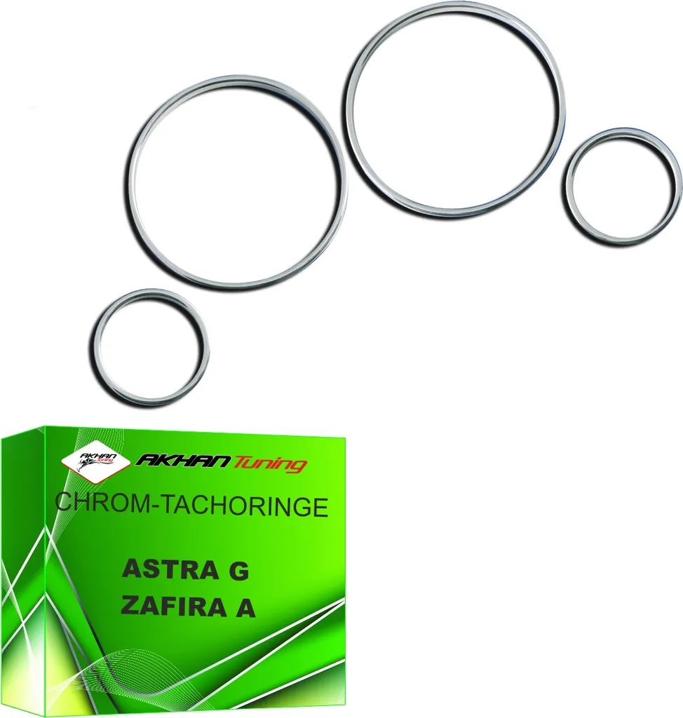 Kit Décoration Compteur Opel Zafira A : Anneaux Chromés TR10ASTG