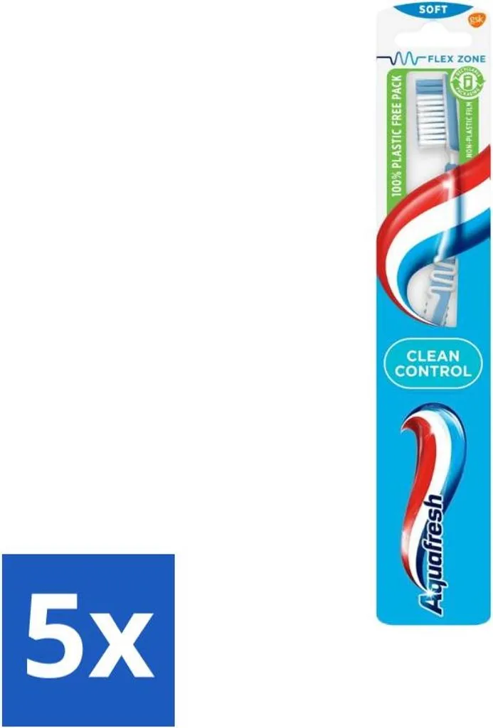 Spazzolino Aquafresh Clean Control Soft 5 Pezzi | Prezzo Basso - 1