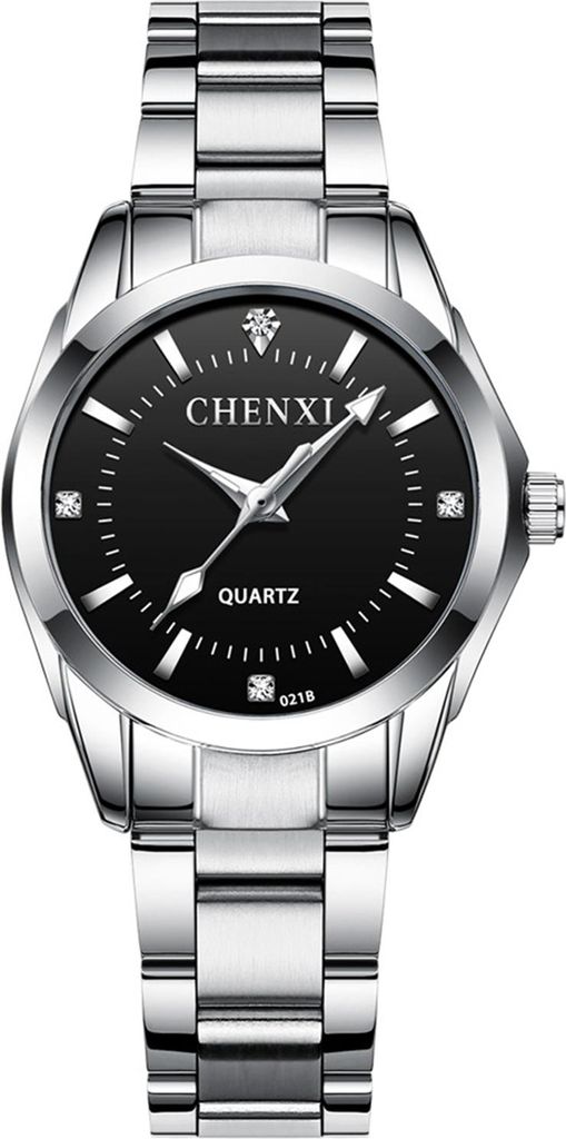CHENXI Women Classic Quartz Watch Ladies Fashion Wrist Watch with Solid Steel Band Luminous Pointer 3ATM Waterproof for Daily & Business