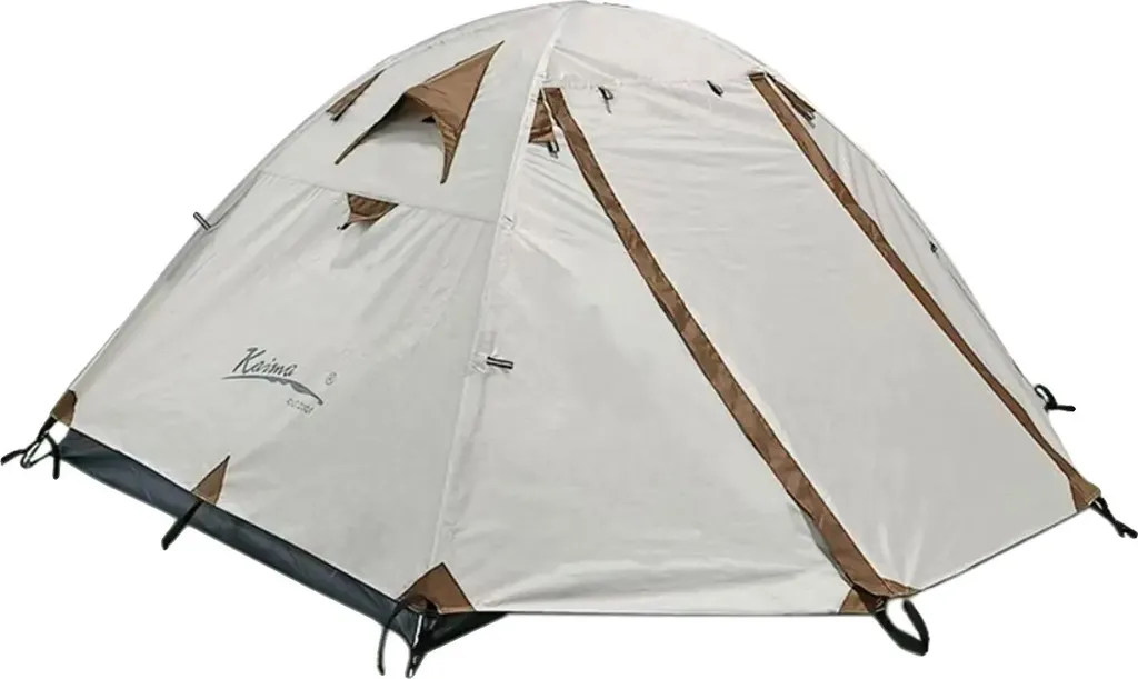 Tente de camping grise portable et ultra-légère avec toile étanche
