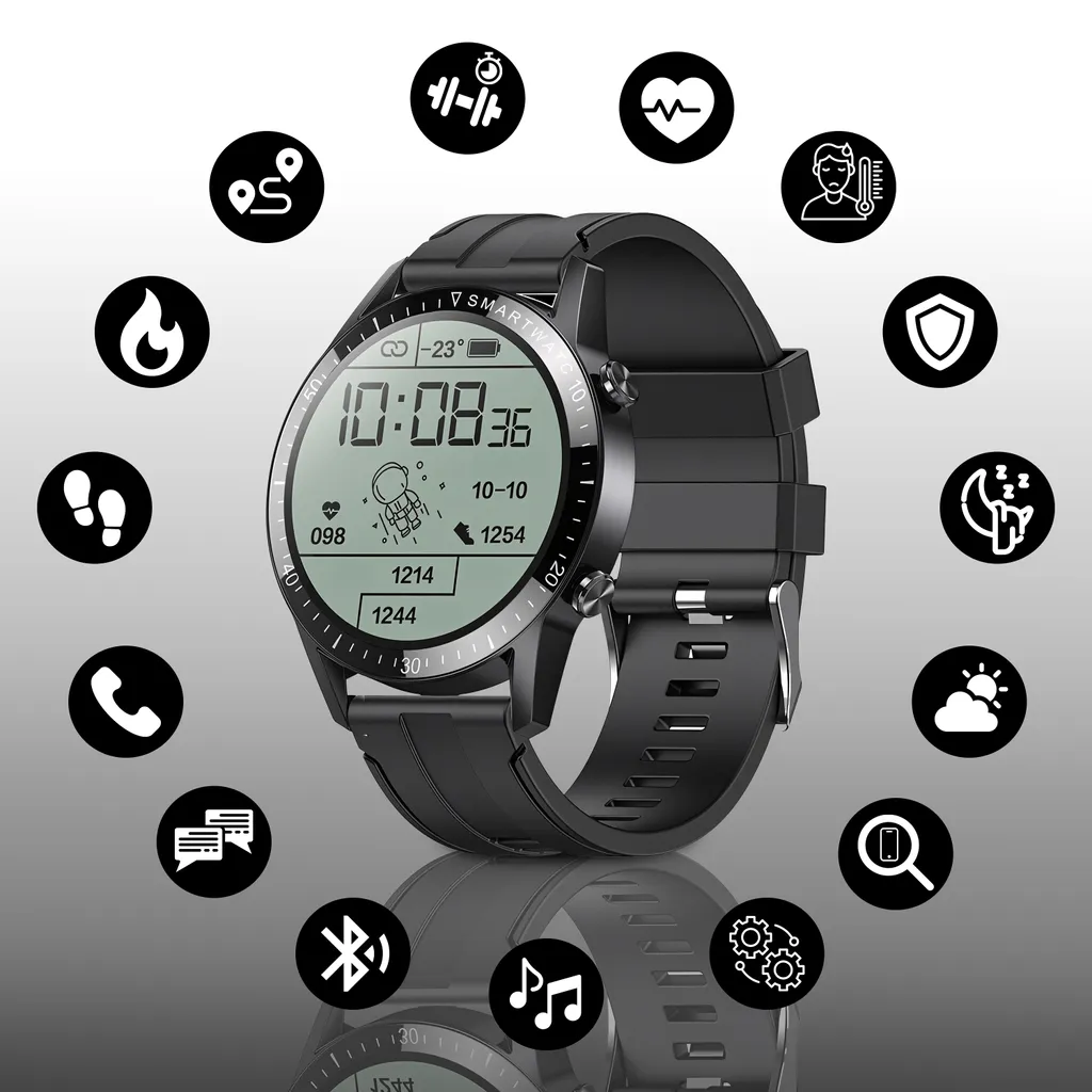 Smartwatch Bluetooth HD Tactile avec Suivi d'Activité et Cardiofréquence