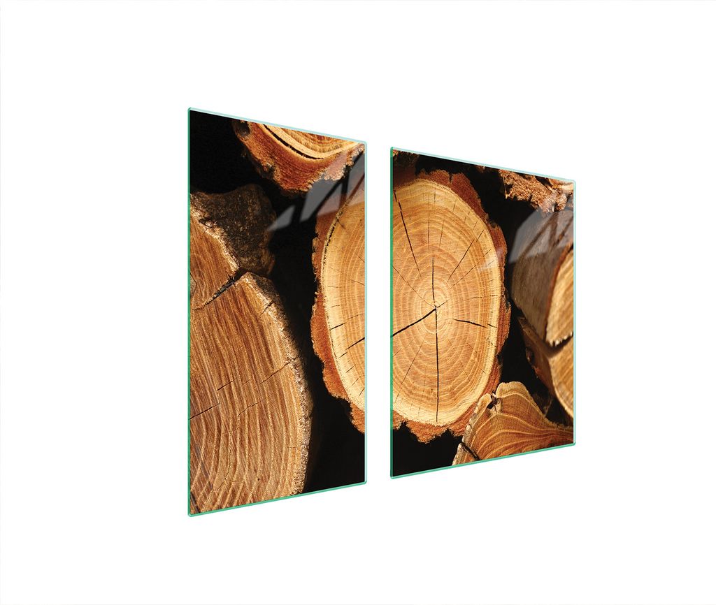Glasschutzplatte Für Herd 90X52 Holz