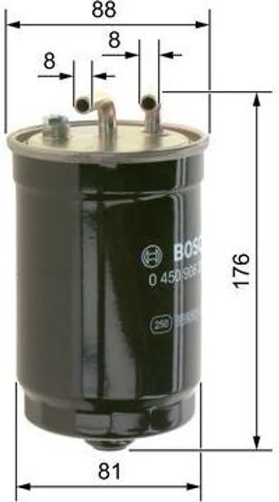Filtre à carburant BOSCH 0 450 906 261 pour Escort et Fiesta IV