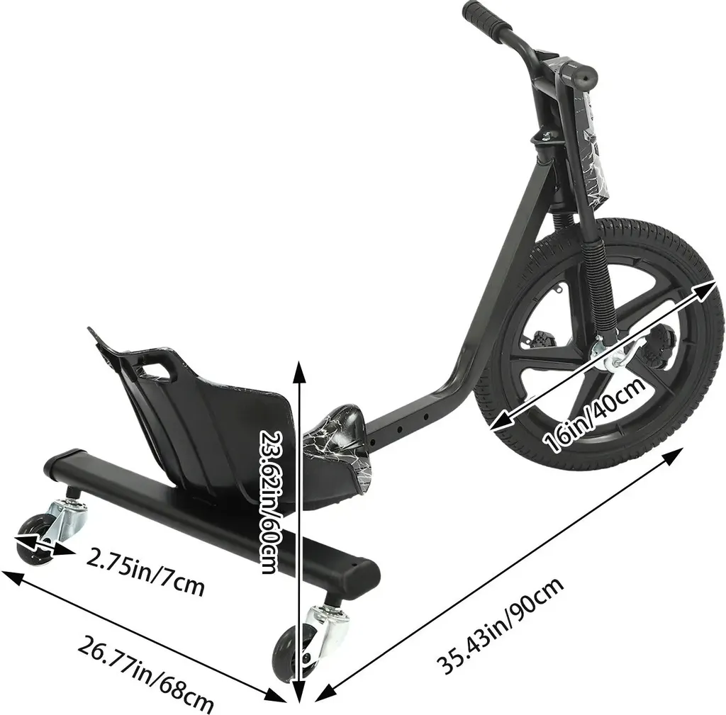 Drift Scooter solide et ajustable pour éviter l'inconfort de glisse
