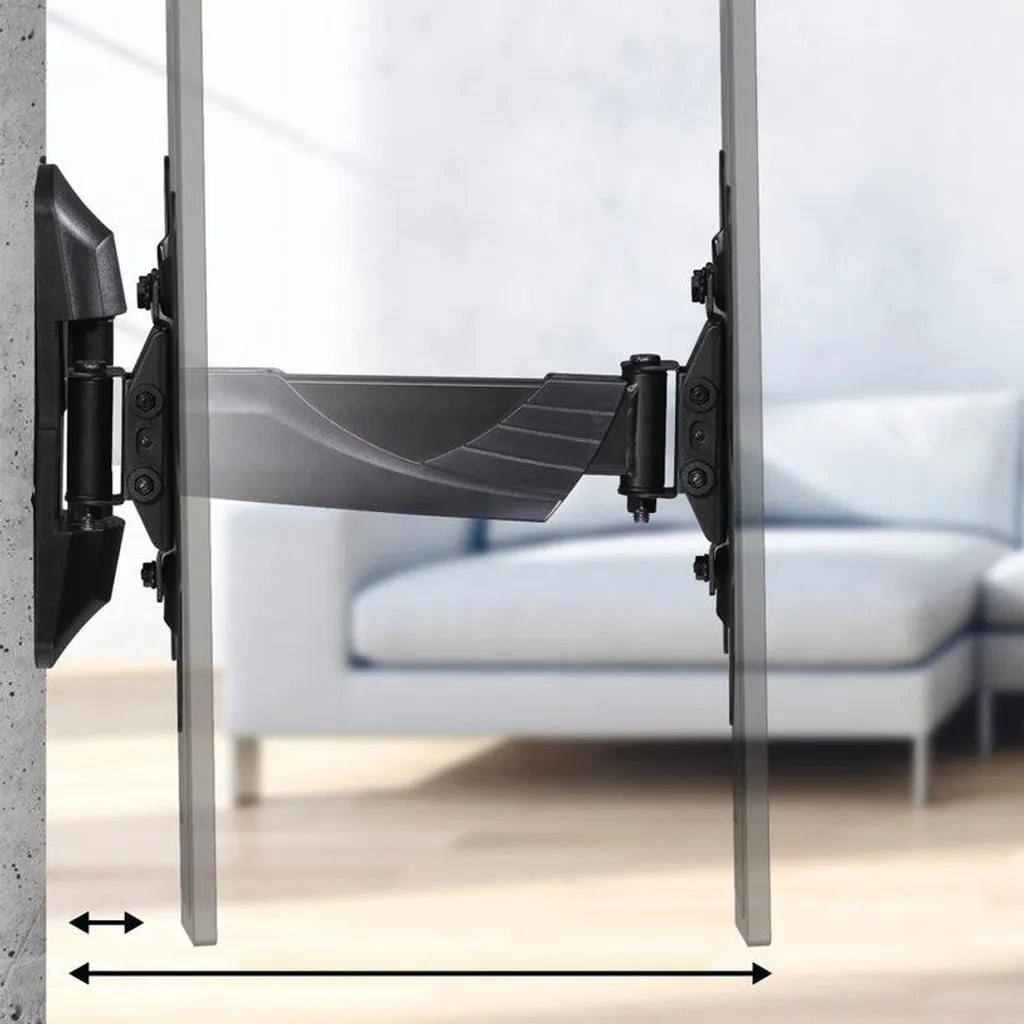 Support TV orientable 48 pouces en acier robuste de 35 kg max - 10