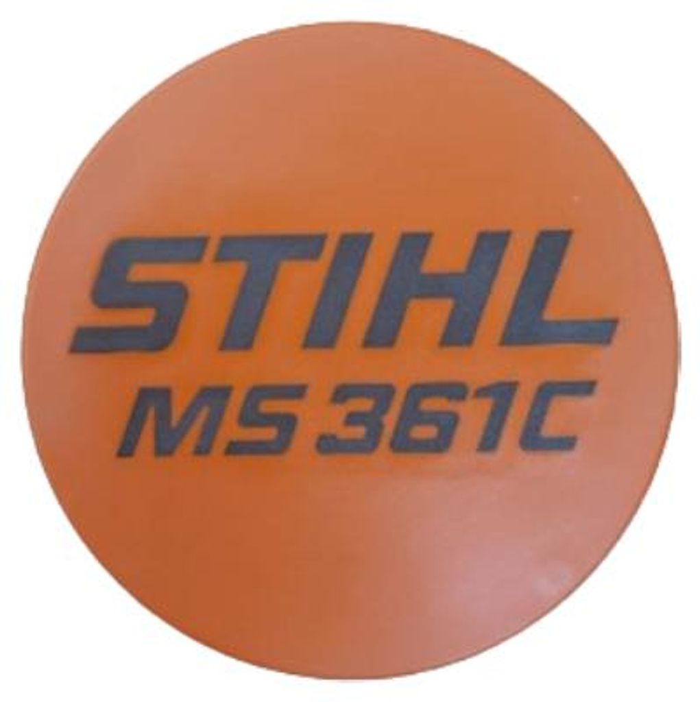 Stihl Typenschild mit Firmenzeichen 'STIHL MS361C' 11359671501