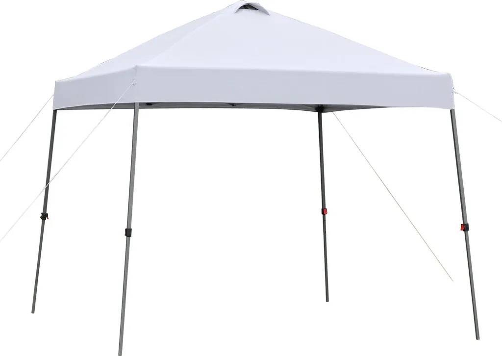 Tente de réception 3x3 m blanche pour camping et jardin montage Pop-up