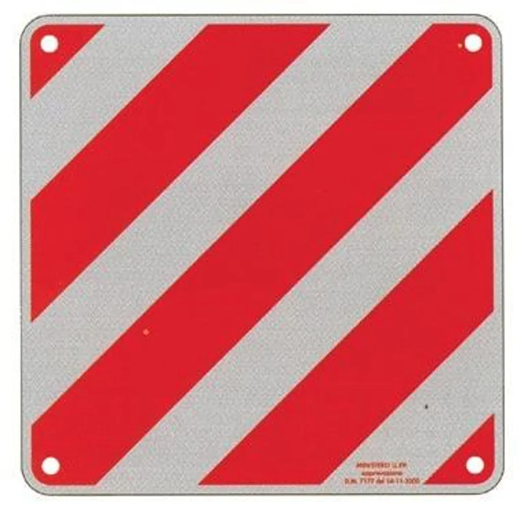 Signalisation chargement dépassant panneau réfléchissant 50x50 cm