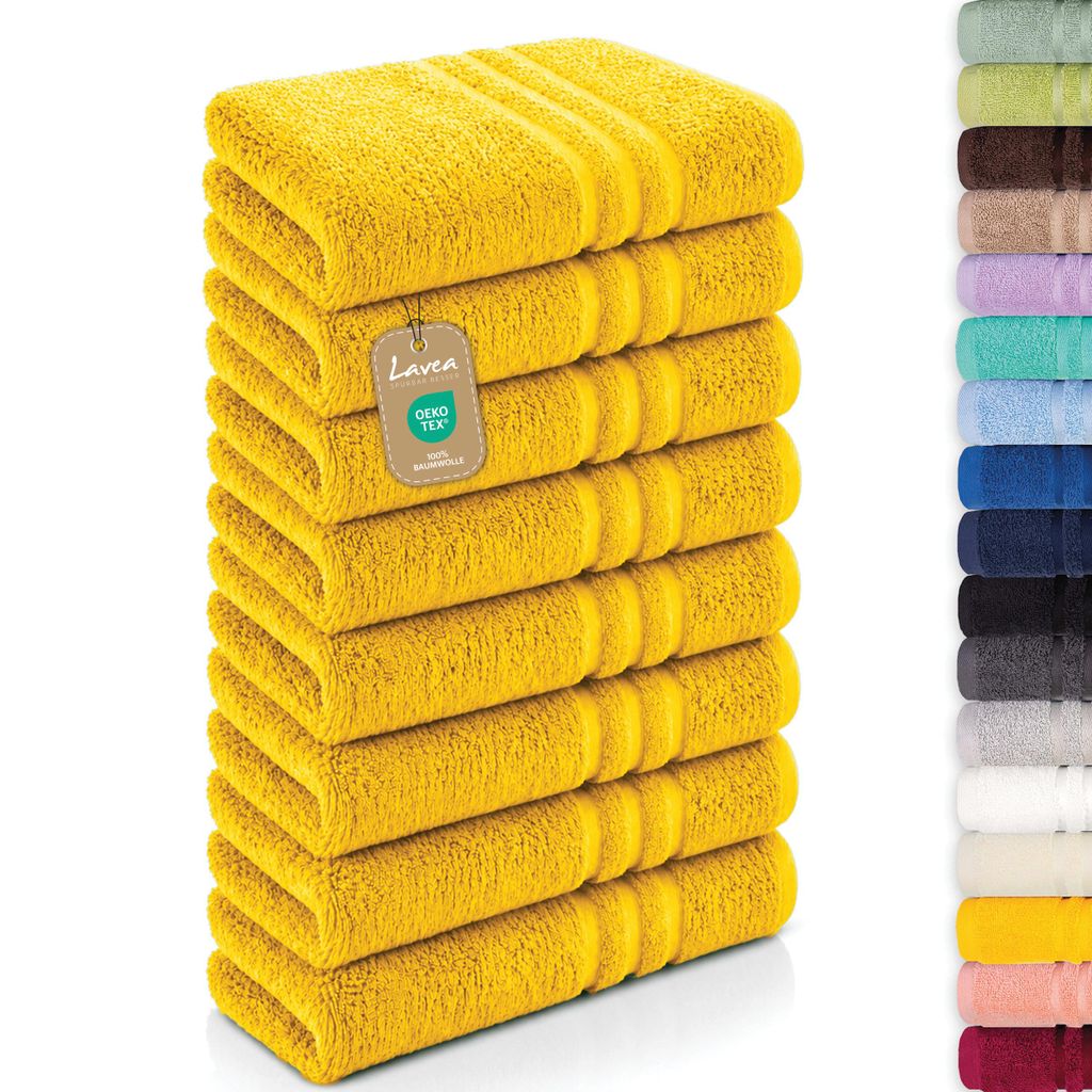Lavea® 8er Set Handtücher 50x100 cm - Elena, 100% Produktbild 