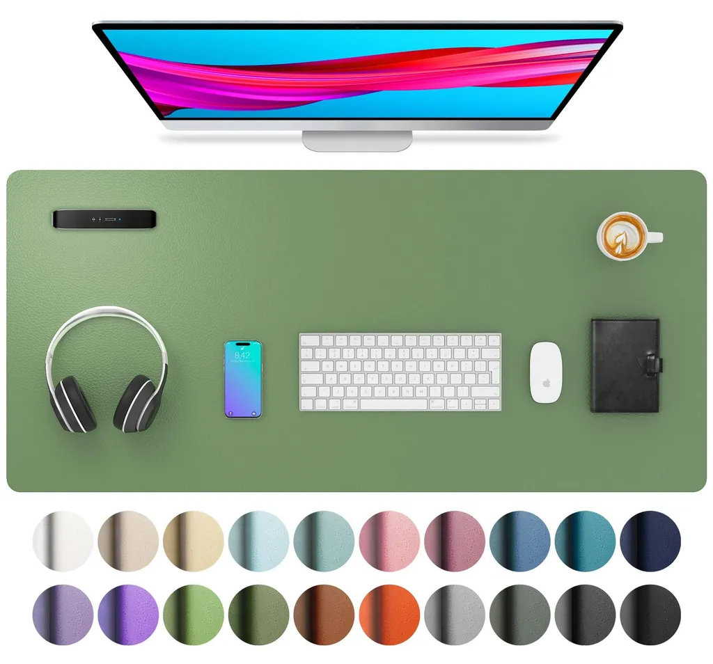 Tapis de souris XXL et sous-main antidérapant pour table de bureau