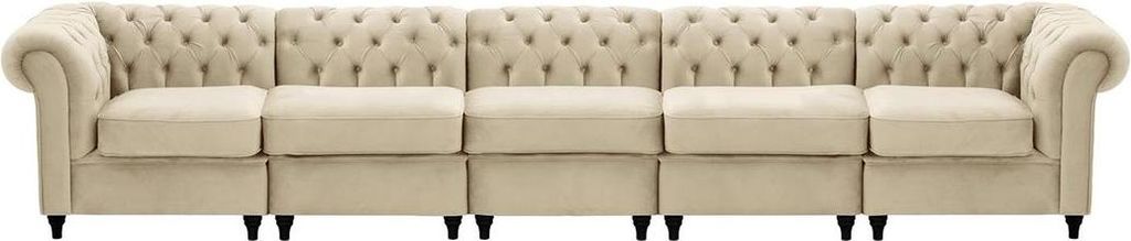 Chesterfield Modulsofa-Velluto 2-black