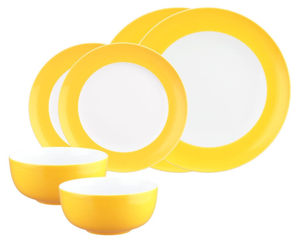 Seltmann Weiden Liberty Pure Colors Basic-Set 6-teilig - Yellow Glow