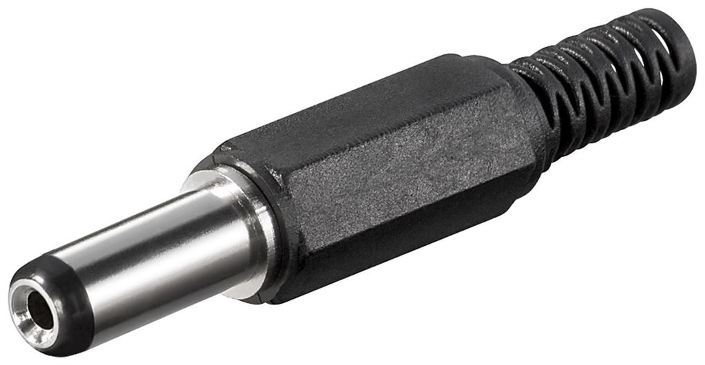 goobay DcStecker mit Knickschutz 2,1 x 5,5 mm (Bulk) Produktbild 