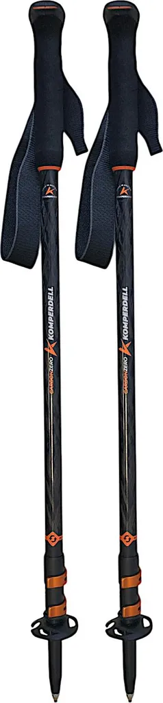 Komperdell Carbon Three Bâton de randonnée réglable 105-140 cm noir