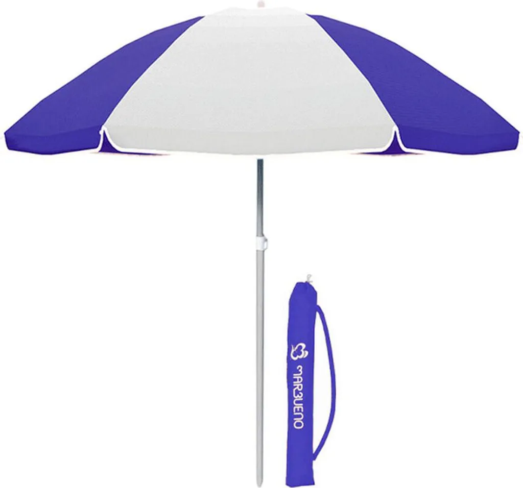 Parasol de Terrasse Marbueno 240 cm Multicolore avec Toile Résistante